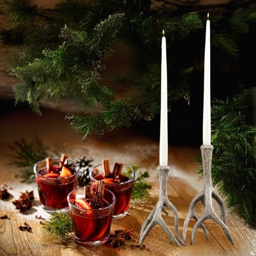Lysestake - Renhorn - Natur - 29 cm - 1stk - www.frokenfraken.se