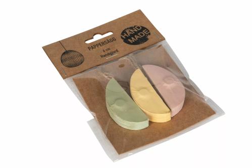 Egg - Hengende papiregg - 3-pakning - rosa/grønn/gul - 6 cm - www.frokenfraken.se