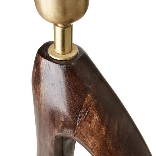 Lampfot - Brun - 25 x 12 x 60 cm - www.frokenfraken.se