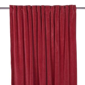 Gardiner - Sammet - Multiband - Rød - 2 X 140 X 240 cm - www.frokenfraken.se