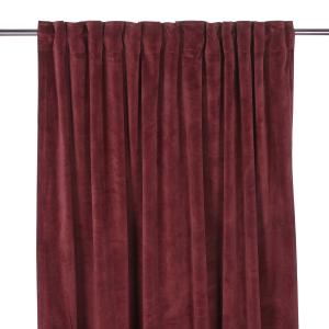 Gardiner - Sammet - Multiband - Vinrød - 2 X 140 X 240 cm - www.frokenfraken.se