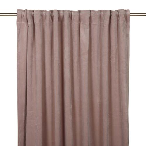 Gardiner - Sammet - Multiband - Lys - Rosa - 2 X 140 X 240 cm - www.frokenfraken.se