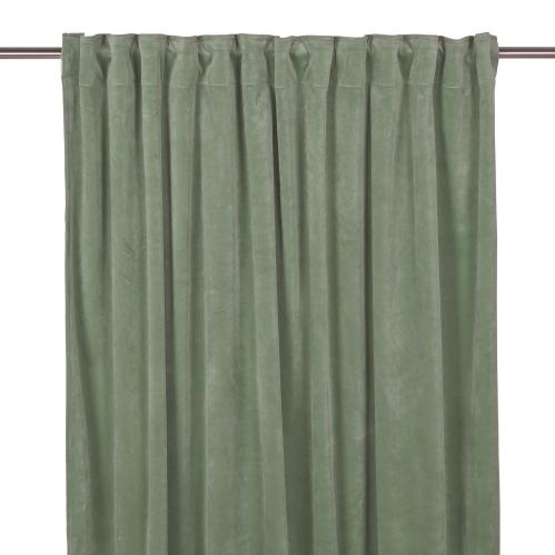 Gardiner - Sammet - Multiband - Grønn - 2 X 140 X 240 cm - www.frokenfraken.se