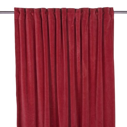 Gardiner - Sammet - Multiband - Rød - 2 X 140 X 240 cm - www.frokenfraken.se