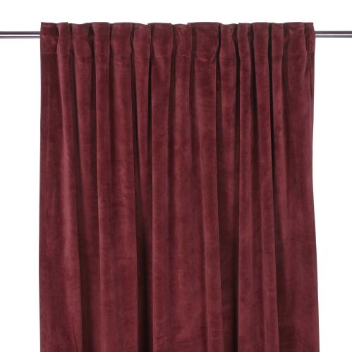 Gardiner - Sammet - Multiband - Vinrød - 2 X 140 X 240 cm - www.frokenfraken.se