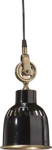 Cleveland Taklampe - Svart/Antikmessing 14cm - www.frokenfraken.se