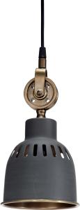Cleveland Taklampe - JakoGrå/Messing 14cm - www.frokenfraken.se