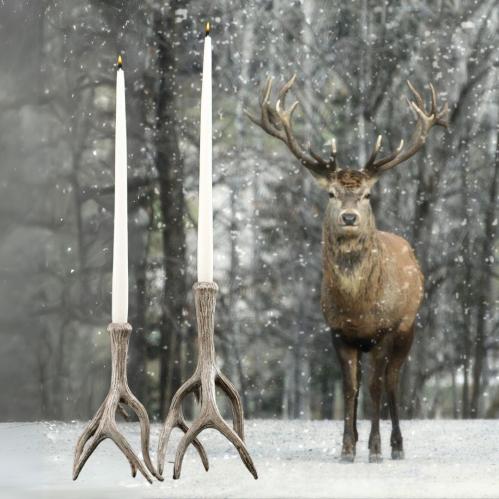 Lysestake - Renhorn - Natur - 29 cm - 1stk - www.frokenfraken.se