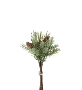 Bukett med kongler - Grønn - 20 cm - www.frokenfraken.se