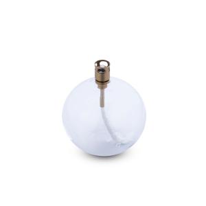 Oljelampe - Glass - Rund Boll - Messing - Ø9 cm - www.frokenfraken.se