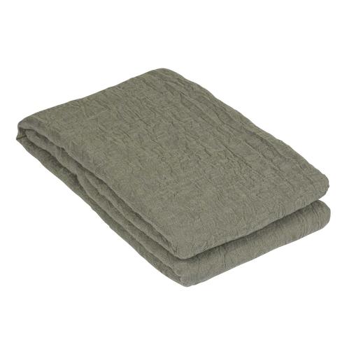 Duk - Skrynklig - Grønn - 140 X 250 cm - www.frokenfraken.se