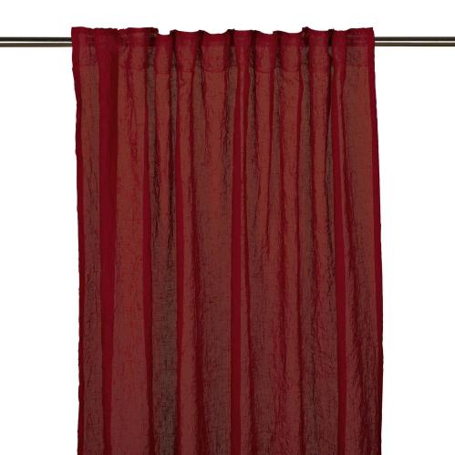 Gardiner - Multiband - Skrynklig - Rød - 2stk - 130 x 240cm - www.frokenfraken.se
