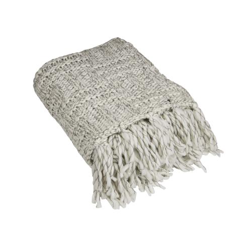 Plaid - Smilla - Svart/Hvit - 120 X 150 cm - www.frokenfraken.se