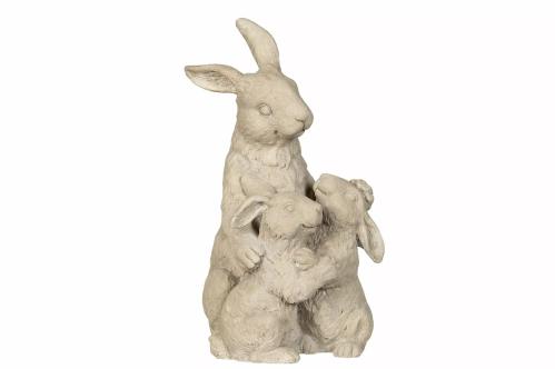 Påskepynt - Harefamilie - 32 x 18 cm - www.frokenfraken.se