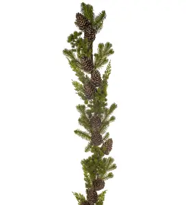 Girlang med kongler - Grønn - www.frokenfraken.se