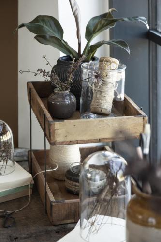 Hylle for benk eller bord - Tre - 43 x 25 x 25 cm - www.frokenfraken.se