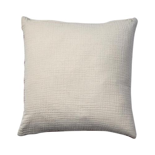 Putetrekk - Stripet Rød/Natur - 50 x 50 cm - www.frokenfraken.se