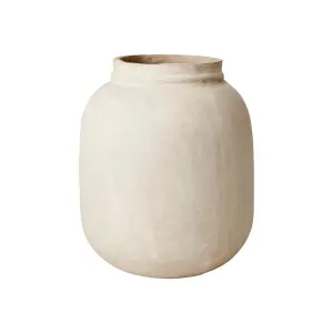 Vase - Beige - Ø22 x 26 cm - www.frokenfraken.se
