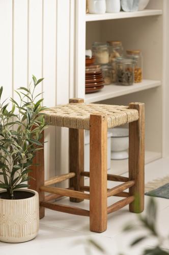 Pall - Treramme med jutesete - 46 cm - www.frokenfraken.se