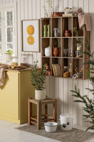 Pall - Treramme med jutesete - 46 cm - www.frokenfraken.se