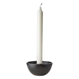 Lysestake - Svart Skål - Ø10 x 5 cm - www.frokenfraken.se