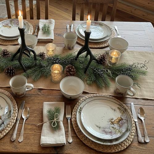 Middagstallerken - Elg - Ø28 cm - www.frokenfraken.se