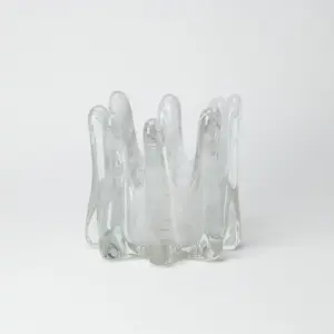 Lyslykt Helix - Lysegrå - 14 cm - www.frokenfraken.se