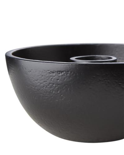 Lysestake - Svart Skål - Ø10 x 5 cm - www.frokenfraken.se