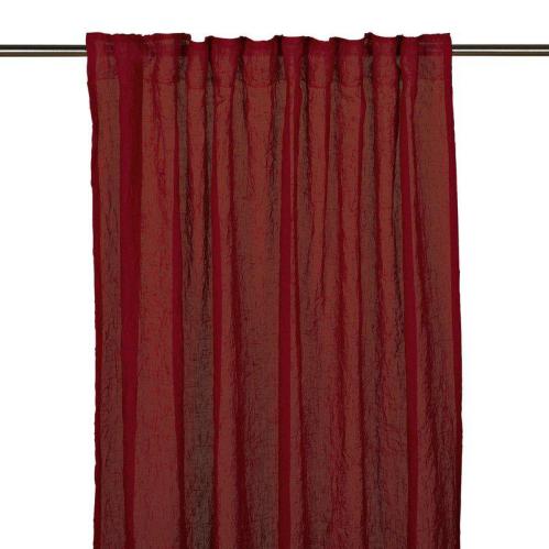 Gardiner - Multiband - Skrynklig - Rød - 2 X 130 X 280cm - www.frokenfraken.se