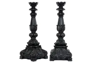 Lyslysestake Enya Svart/Brun - 17 x 47 cm - www.frokenfraken.se