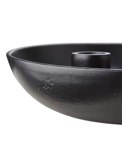 Lysstake - Svart Skål - Ø20 x 0,70 x 5 cm - www.frokenfraken.se