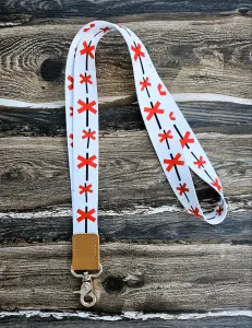 Nøkkelbånd – Jernbanekryss – 2,5 x 90 cm - www.frokenfraken.se