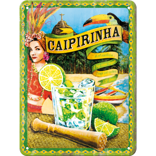 Plåtskilt - Caipirinha - 15 x 20 cm - www.frokenfraken.se