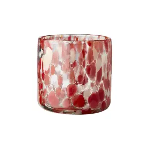 Varmelysholder S - Rød - Ø9 x 9 cm - www.frokenfraken.se