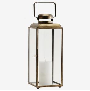 Lyslykt - Antikk messing - 36 cm - www.frokenfraken.se