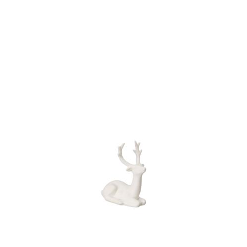 Hjort - Hvit - 7 x 3 x 9 cm - www.frokenfraken.se