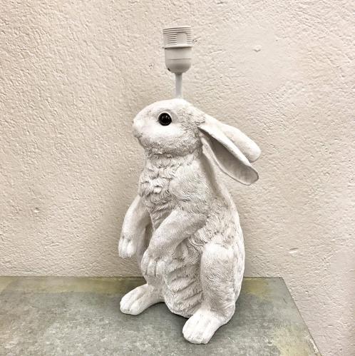 Lampfot - Kanin - Hvit - 44 cm - www.frokenfraken.se
