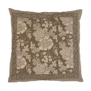 Kuddfodral - SONIA - LATTE - 48x48 cm - www.frokenfraken.se