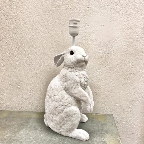 Lampfot - Kanin - Hvit - 44 cm - www.frokenfraken.se