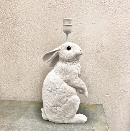 Lampfot - Kanin - Hvit - 44 cm - www.frokenfraken.se