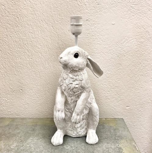 Lampfot - Kanin - Hvit - 44 cm - www.frokenfraken.se