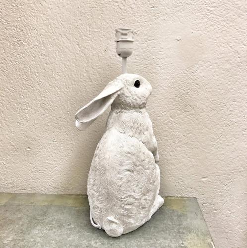 Lampfot - Kanin - Hvit - 44 cm - www.frokenfraken.se