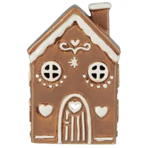 Lyslykt - Pepperkakehus - 15 x 10 cm - www.frokenfraken.se
