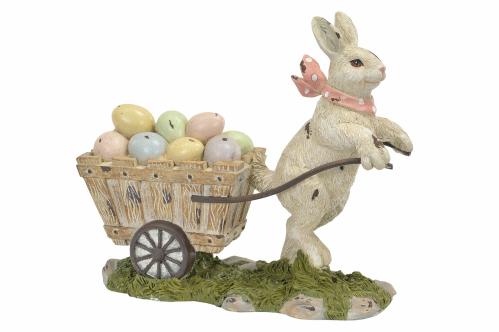 Hare med egg i Kärra - 23 x 9 x 20 cm - www.frokenfraken.se