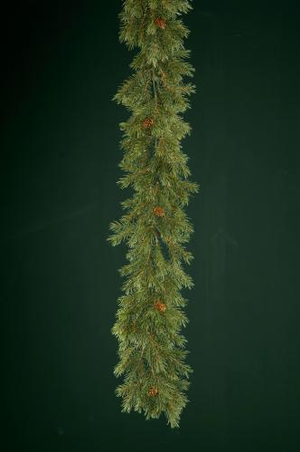 Grangirlang - Grønn med kongler - 180 cm - www.frokenfraken.se