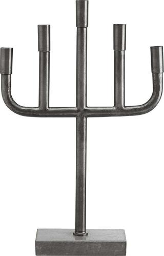 Vixen lysestake - Raw blk nickel 59cm - www.frokenfraken.se