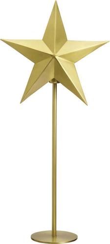 Nordisk stjerne på sokkel - Blekgull 63cm - www.frokenfraken.se