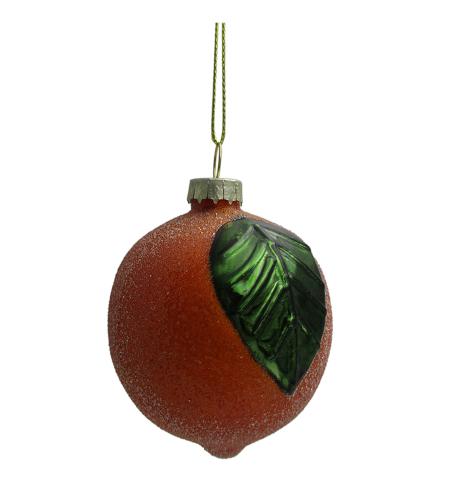 Julekule - Appelsin - Orange - 8 cm - www.frokenfraken.se