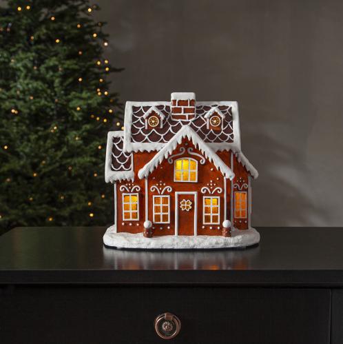 Lyslenke - Jul - Gingerville - 9 cm - www.frokenfraken.se
