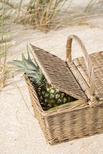 Picknickkurv med lokk - 43 cm - www.frokenfraken.se